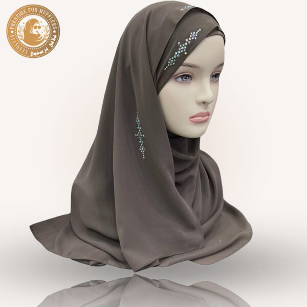 شيفون كريب مع اسوارفسكي