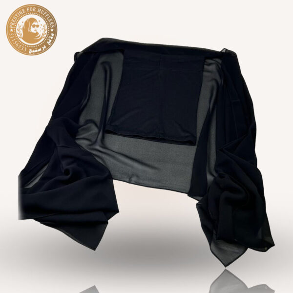 شيفون كريب مع الامطه المربعه